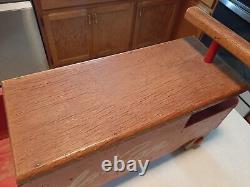 Vintage 1950s Wooden Ride-Em Panel Truck 24 All Wood Original