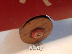 Vintage 1950s Wooden Ride-Em Panel Truck 24 All Wood Original