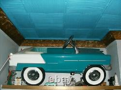 Vintage 1955 Chevy Pedal Car Convertible Displayed since New Never Used GORGEOUS