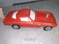 Vintage 1960 427 Stingray Corvette Ride-On toy withBox Dealer Promo Republic Tool