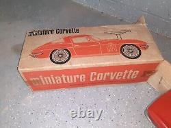 Vintage 1960 427 Stingray Corvette Ride-On toy withBox Dealer Promo Republic Tool