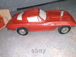 Vintage 1960 427 Stingray Corvette Ride-On toy withBox Dealer Promo Republic Tool