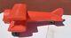 Vintage 1960 Kids Ride On Airplane Toy Hard Red Plastic Plane Noelting Faultless