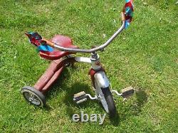 Vintage 1960's, 1970's AMF Junior Tricycle Red & White, U. S. A Used