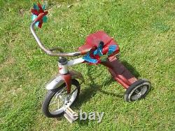 Vintage 1960's, 1970's AMF Junior Tricycle Red & White, U. S. A Used