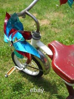 Vintage 1960's, 1970's AMF Junior Tricycle Red & White, U. S. A Used