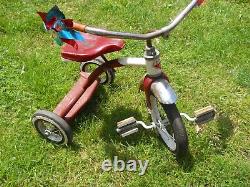 Vintage 1960's, 1970's AMF Junior Tricycle Red & White, U. S. A Used