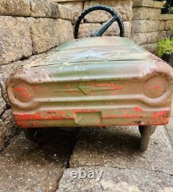 Vintage 1960's AMF Pedal Car Army Command Car RARE