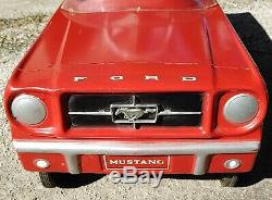 Vintage 1960's Ford Mustang Convertible Pedal Car Nice-Looking Rare MUST SEE