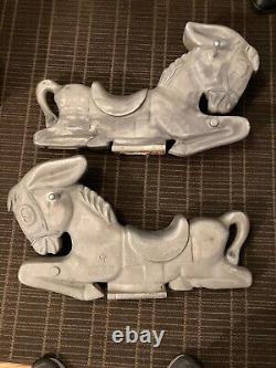 Vintage 1960's Gametime Saddle Mates Playground Aluminum Spring Ride Donkey Lot