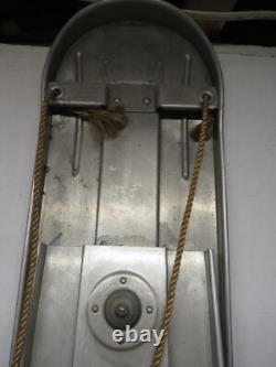 Vintage 1960's MIRRO SNO BRONCO Aluminum Riding Steering Snow Sled