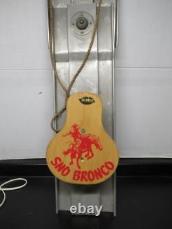 Vintage 1960's MIRRO SNO BRONCO Aluminum Riding Steering Snow Sled