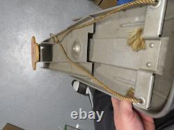 Vintage 1960's MIRRO SNO BRONCO Aluminum Riding Steering Snow Sled