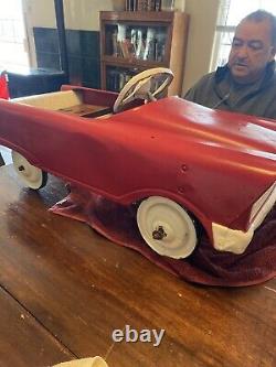 Vintage 1960's MURRAY Fire Chief Pedal Car Repainted