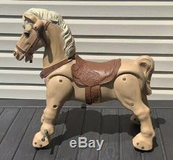 Vintage 1960's Marvel The Mustang from Marx Ride on Bouncy Pony Horse 24 Tall