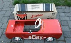 Vintage 1960's Mustang Junior AMF Midget Pedal Car with Original Box