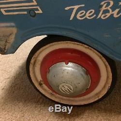 Vintage 1960's Pressed Steel Murray Original Tee Bird Pedal Car Blue USA