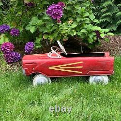 Vintage 1960's Red and Yellow Murray Pedal Car