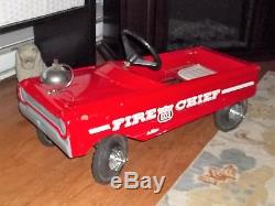 Vintage 1960s AMF #503 Fire Chief Pedal Car