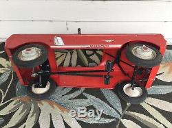 Vintage 1960s Ford Mustang Pedal Car Red Rare