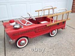 Vintage 1960s Murray Firetruck Pedal Car