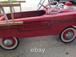 Vintage 1960s Murray Firetruck Pedal Car