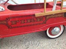 Vintage 1960s Murray Firetruck Pedal Car