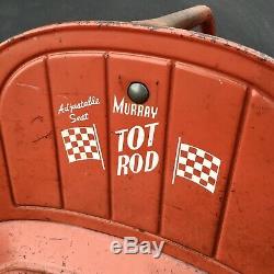 Vintage 1960s Murray Tot Rod Metal Peddle Car Chain Speed Drive WORKS GREAT