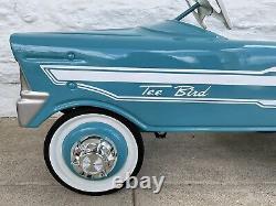Vintage 1960s Tee-Bird Pedal Car Pressed Steel Beautifully Pro Restored! Look