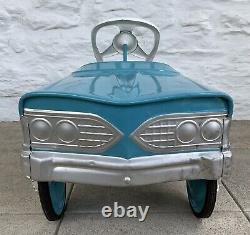 Vintage 1960s Tee-Bird Pedal Car Pressed Steel Beautifully Pro Restored! Look