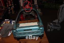 Vintage 1962 1963 Murray Metal Charger Pedal Car BLUE Working ALL ORIGINAL