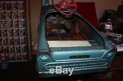 Vintage 1962 1963 Murray Metal Charger Pedal Car BLUE Working ALL ORIGINAL