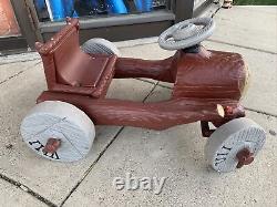 Vintage 1962 Murray AMF Flintstones Non Pedal Car Ride On Toy All Original EUC