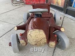 Vintage 1962 Murray AMF Flintstones Non Pedal Car Ride On Toy All Original EUC