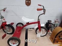 Vintage 1962 Roadmaster Kids Tricycle Steel Toy USA Old Antique Ride Tricycle