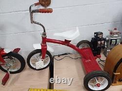 Vintage 1962 Roadmaster Kids Tricycle Steel Toy USA Old Antique Ride Tricycle