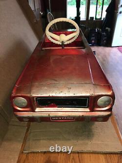 Vintage 1966 AMF Junior Ford Mustang Pedal Car