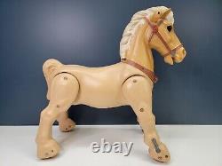 Vintage 1967 Marx Toys Marvel the Mustang Ride On Galloping Horse No Saddle