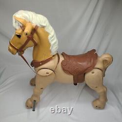 Vintage 1967 Marx Toys Marvel the Mustang Ride On Galloping Horse Working