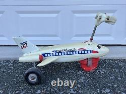 Vintage 1968 MARX 727 JET Vintage Ride On Toy Jumbo Jet VINTAGE MARX TOY