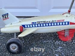 Vintage 1968 MARX 727 JET Vintage Ride On Toy Jumbo Jet VINTAGE MARX TOY