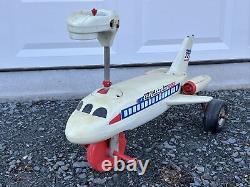 Vintage 1968 MARX 727 JET Vintage Ride On Toy Jumbo Jet VINTAGE MARX TOY