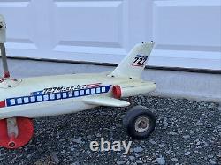 Vintage 1968 MARX 727 JET Vintage Ride On Toy Jumbo Jet VINTAGE MARX TOY