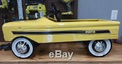 Vintage 1970 AMF PINTO Yellow Version Pedal Car RESTORED