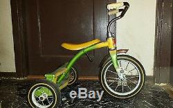 Vintage 1970's AMF Junior Lime Green Tricycle Yellow Banana Seat Trike