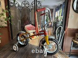 Vintage 1970's AMF Junior Tricycle Red and Gold Olney Illinois U. S. A Awesome