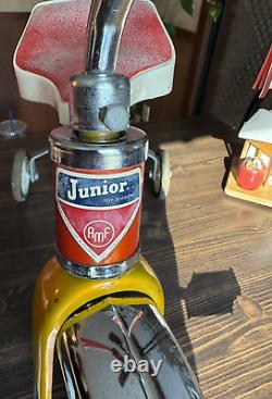 Vintage 1970's AMF Junior Tricycle Red and Gold Olney Illinois U. S. A Awesome