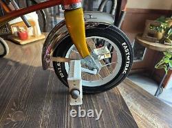 Vintage 1970's AMF Junior Tricycle Red and Gold Olney Illinois U. S. A Awesome