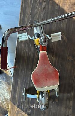 Vintage 1970's AMF Junior Tricycle Red and Gold Olney Illinois U. S. A Awesome