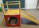 Vintage 1970's Creative Playthings Wood Fort and Slide